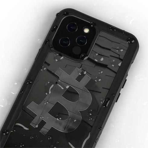 Bitcoin Textured Logo iPhone 12 Pro Max Waterproof Case