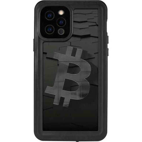 Bitcoin Textured Logo iPhone 12 Pro Waterproof Case