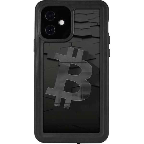 Bitcoin Textured Logo iPhone 12 Waterproof Case