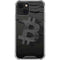 Bitcoin Textured Logo iPhone 13 Clear Case