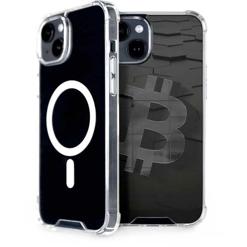 Bitcoin Textured Logo iPhone 13 MagSafe Case