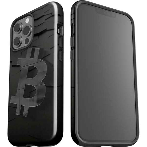 Bitcoin Textured Logo iPhone 13 Pro Max Impact Case
