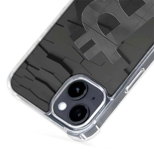 Bitcoin Textured Logo iPhone 15 Plus MagSafe Case