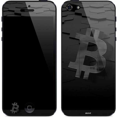 Bitcoin Textured Logo iPhone 5/5s/5SE Skin