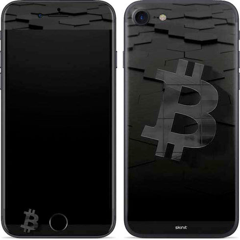 Bitcoin Textured Logo iPhone 7 Skin