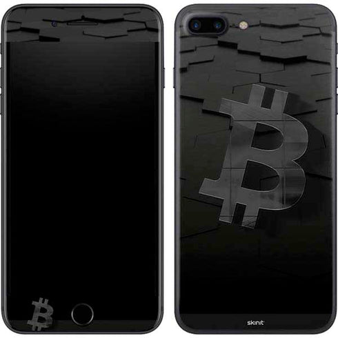 Bitcoin Textured Logo iPhone 8 Plus Skin