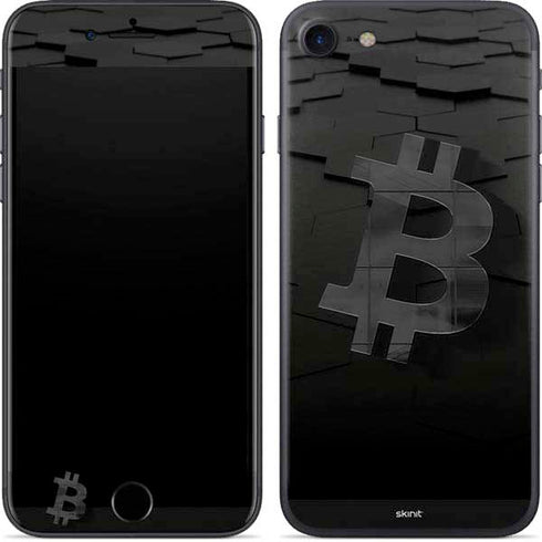Bitcoin Textured Logo iPhone 8 Skin