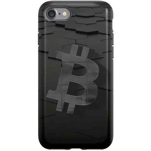 Bitcoin Textured Logo iPhone SE (2nd & 3rd Gen) Pro Case
