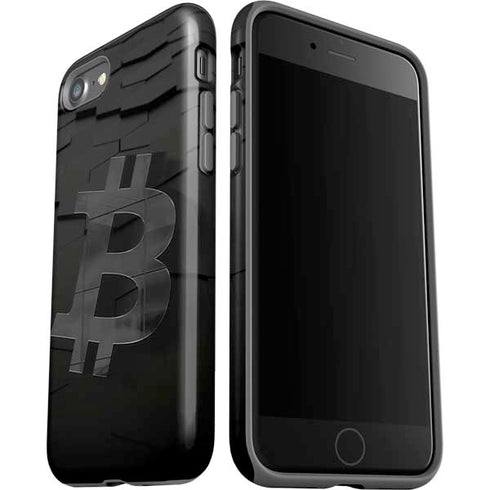 Bitcoin Textured Logo iPhone SE (2nd & 3rd Gen) Pro Case
