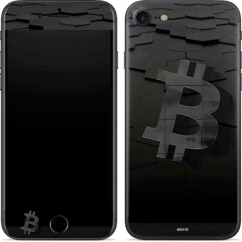 Bitcoin Textured Logo iPhone SE (2nd & 3rd Gen) Skin