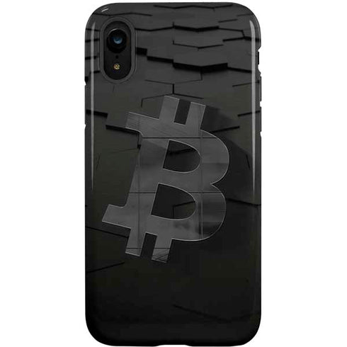Bitcoin Textured Logo iPhone XR Pro Case