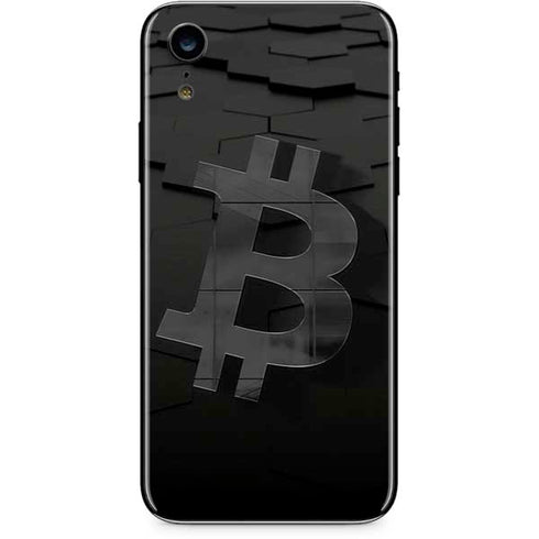 Bitcoin Textured Logo iPhone XR Skin