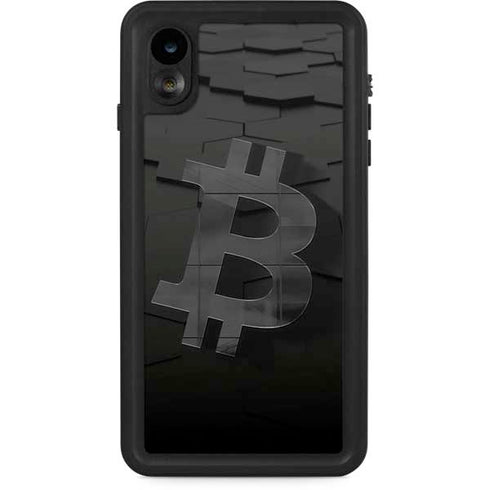 Bitcoin Textured Logo iPhone XR Waterproof Case