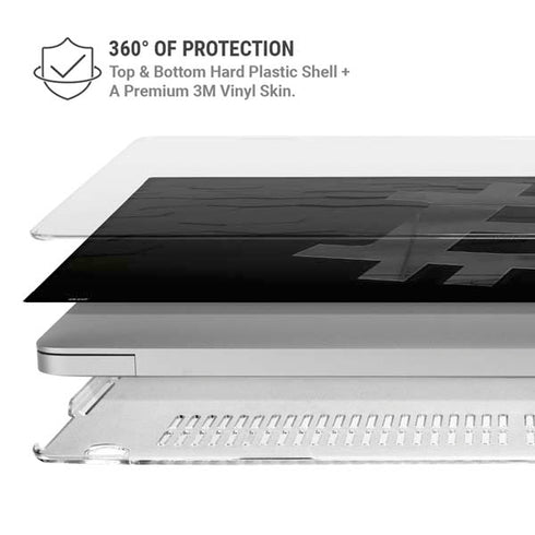 Bitcoin Textured Logo MacBook Air 15in (2023-2025) Case plus Skin