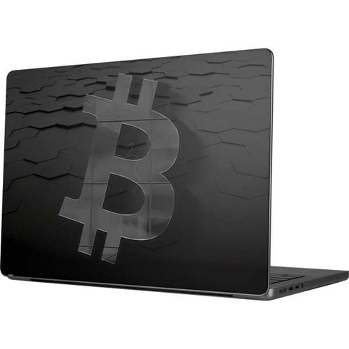 Bitcoin Textured Logo MacBook Pro 14in (2021-24) Skin