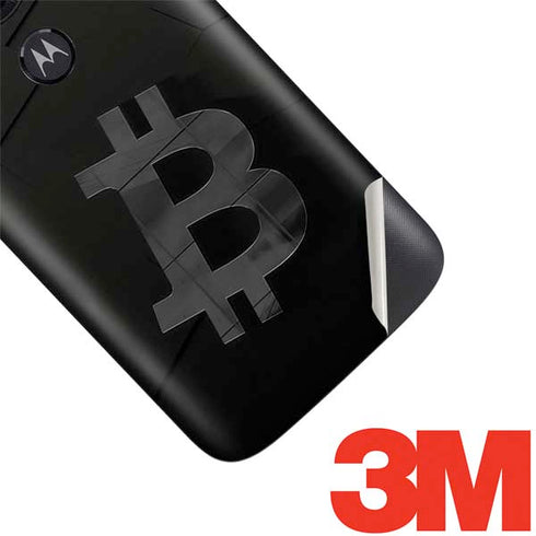 Bitcoin Textured Logo Moto E5 Play Skin