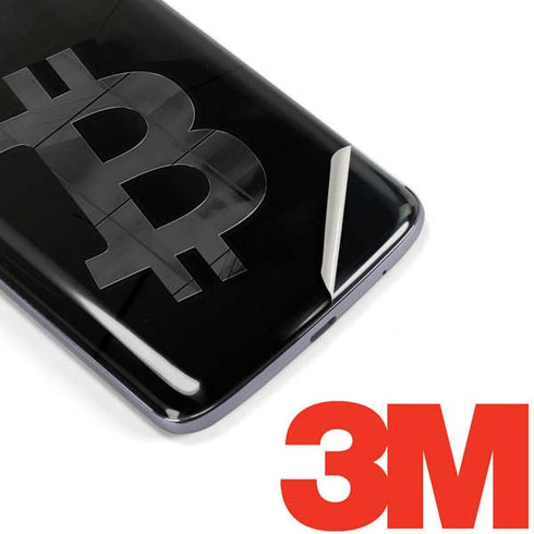 Bitcoin Textured Logo Moto E5 Plus Skin