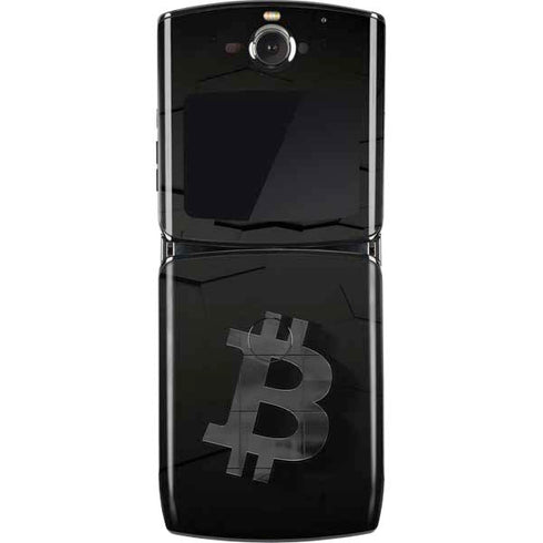 Bitcoin Textured Logo Motorola RAZR Skin