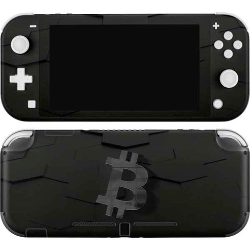 Bitcoin Textured Logo Nintendo Switch Lite Skin
