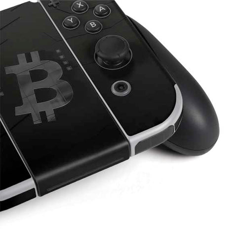 Bitcoin Textured Logo Nintendo Switch OLED (2021) Skin