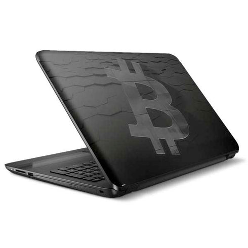 Bitcoin Textured Logo HP Notebook Skin
