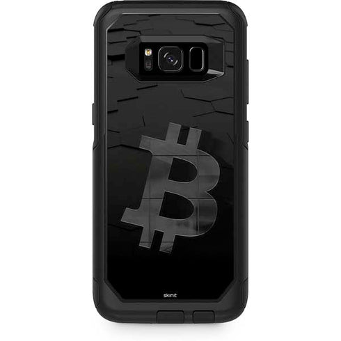 Bitcoin Textured Logo Otterbox Commuter Galaxy Skin
