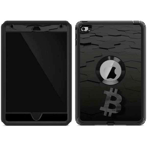 Bitcoin Textured Logo Otterbox Defender iPad Skin