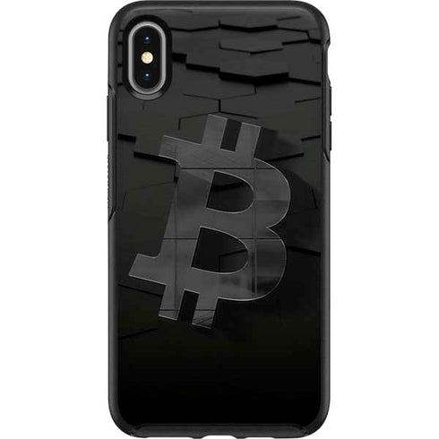 Bitcoin Textured Logo Otterbox Symmetry iPhone Skin