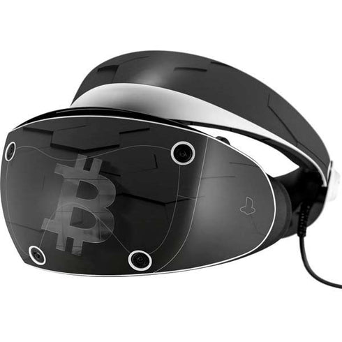 Bitcoin Textured Logo PlayStation VR2 Skin