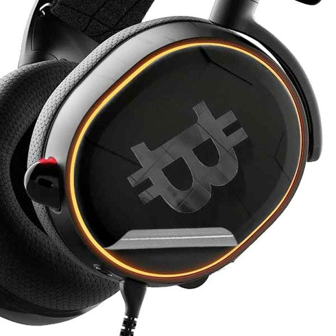 Bitcoin Textured Logo SteelSeries Arctis 5 Skin