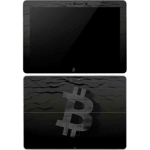Bitcoin Textured Logo Surface Go Skin