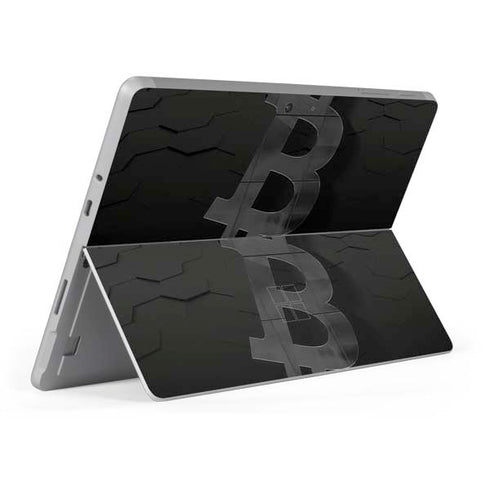 Bitcoin Textured Logo Surface Go Skin