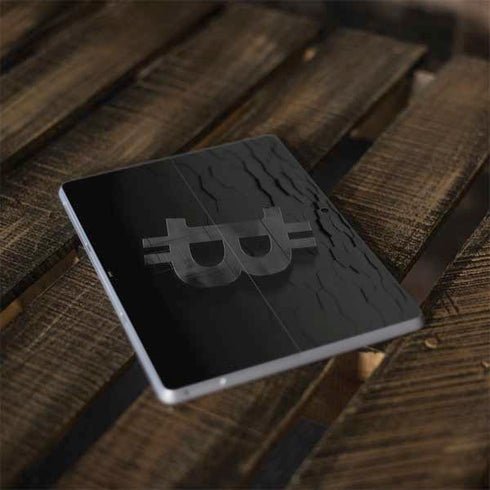 Bitcoin Textured Logo Surface Go Skin
