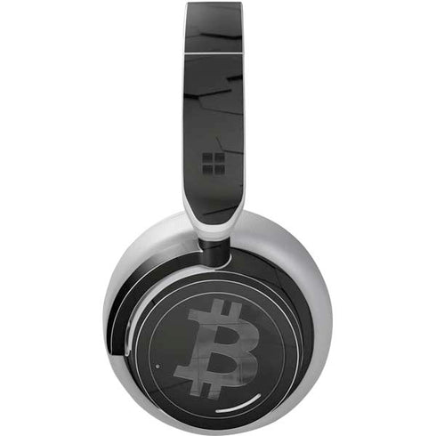 Bitcoin Textured Logo Surface Headphones Skin