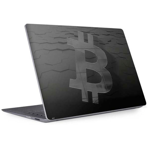 Bitcoin Textured Logo Surface Laptop 2 Skin
