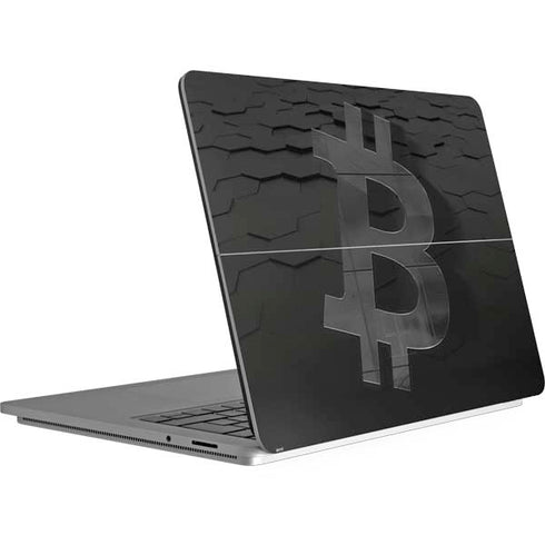 Bitcoin Textured Logo Surface Laptop Studio Skin