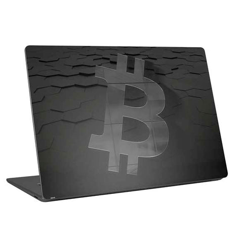 Bitcoin Textured Logo Universal Laptop 11in (8.8 x 6.2in) Skin