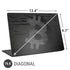 Bitcoin Textured Logo Universal Laptop 16.6in (13.4 x 9.7in) Skin