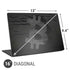Bitcoin Textured Logo Universal Laptop 16in (13 x 9.4in) Skin