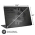 Bitcoin Textured Logo Universal Laptop 17in (13.8 x 10in) Skin