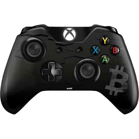 Bitcoin Textured Logo Xbox One Controller Skin