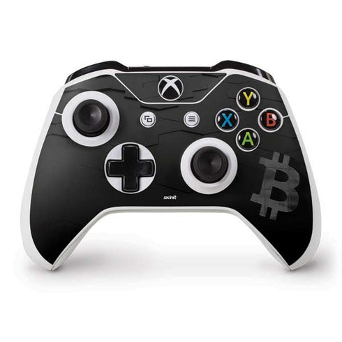 Bitcoin Textured Logo Xbox One S Controller Skin