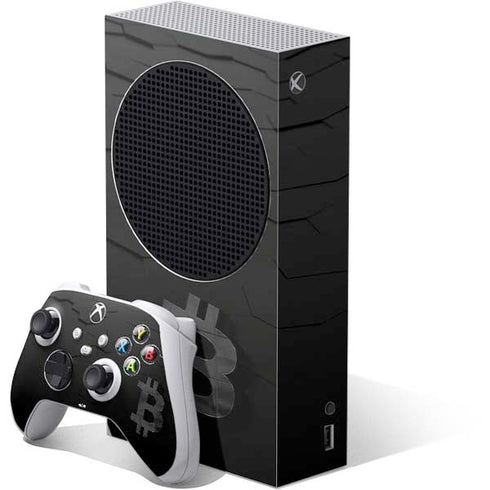 Bitcoin Textured Logo Xbox Series S Bundle Skin
