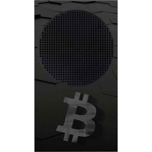 Bitcoin Textured Logo Xbox Series S Console Skin