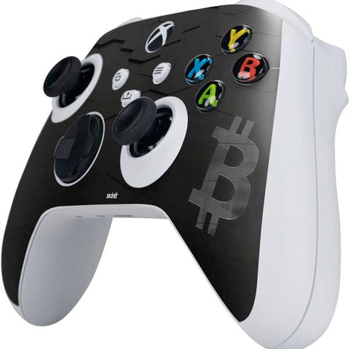 Bitcoin Textured Logo Xbox Series S Controller Skin