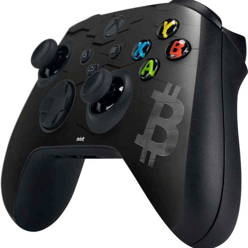Bitcoin Textured Logo Xbox Series X Controller Skin