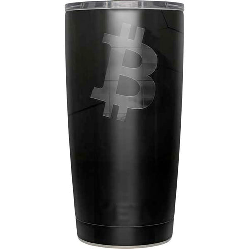 Bitcoin Textured Logo Yeti 20oz Tumbler Skin