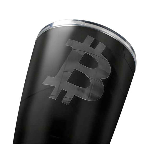 Bitcoin Textured Logo Yeti 20oz Tumbler Skin