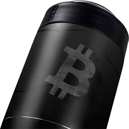 Bitcoin Textured Logo Yeti Colster Can Insulator Skin