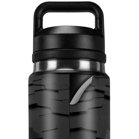 Bitcoin Textured Logo YETI Rambler 26oz Bottle Skin